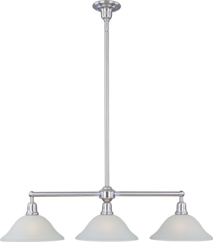 Best Buy Maxim 11093SVSN, Bel Air, 3-Light Pendant, Satin Nickel