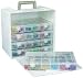 ArtBin(R) Solutions Cabinet White W/Translucent Storage Boxes