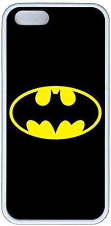 iPhone 5 Case, iPhone 5s Case, Hot Sale Batman Soft Rubber White Bumper Case Back Cover Protector Skin For Iphone 5 5s