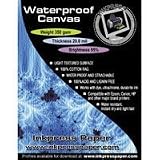 Inkpress Artist's Waterproof Stretchable Canvas, Bright White Matte Inkjet Cloth, 20mil., 350gsm., 8.5 x 11, 10 Sheets.