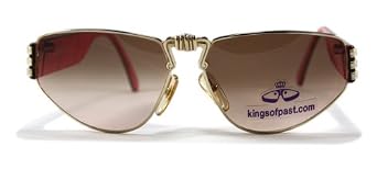Women Fashion Sale : Christian Lacroix Classic Sunglasses 7391 Gold|Red Womens Sale