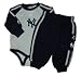 New York Yankees Newborn Baby Boy Knit Fleece Bodysuit and Sweatpants Set