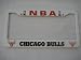 Chicago Bulls Basketball NBA White Official License Plate Frame