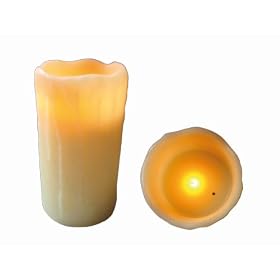 LED-ON - L020004 - Bougie en Cire Telecommandee - En LED Jaune