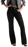 Lee Women's Slender Secret Boot Cut Jean, Black, 8 Medium