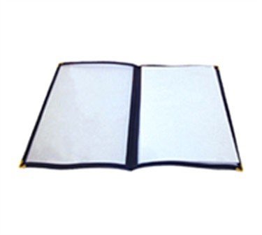 Menu Cover, Double Fold, 9 1/2'' X 12'', Black
