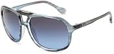 D&g By Dolce & Gabbana Men's 8076 Striped Azure Frame/Blue To Grey Lens Plastic Sunglasses