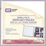 12x12 Refill Pages For Strap Hinge Albums, 10 Sheets: Cream