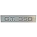 Mustang Scott Drake Taillight Panel Emblem "G.T. 350" 1965-1966