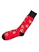 Alfani Mens Gingerbread Lightweight Holiday Crew Socks Red 10-13