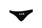 Espirit Black Swimsuit Bottoms w/Circle Beads S