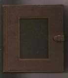 Restoration Hardware Battersea Desk Fittings Photo Storage Box - Chocolate Napa Leather