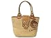 Coach Bleecker Straw Floral Flower Bag Tote Natural