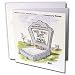 Londons Times Funny Computer Cartoons - DIED OF FATAL ERROR R.I.P. - Greeting Cards-12 Greeting Cards with envelopes