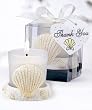 GLASS CANDLE HOLDER IN RESIN SHELL BASE, Quantity of 15 pc,
