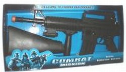 Police Swat Team Colt M16 Toy Gun Tactical Assault Rifle Battery Operated Sub Machine Gun