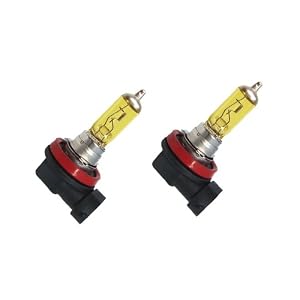 Halo-Automotive-Solaris-Yellow-H11-12v-55w-Bulb-Twin-Pack