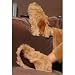 Alpaca Fur Slippers - Light Brown - Small (Light Brown) (4