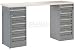 60 10 Drawer Plastic Top Workbench