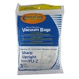 EnviroCare HEPA Cloth Vacuum Cleaners Bag for Sharp Upright, Type PU-2 (Pac ....