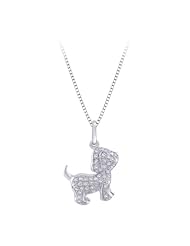 10K White Gold 1/10 ct. Diamond Fashion Pendant with Chain