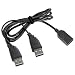 Utstarcom Oem Universal Y Adapter Usb Data Cable With Two Male & One Female Connector
