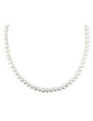 Sterling silver 8-8.5 MM Freshwater Cultured Pearl Strand, 24"