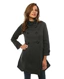 Review   / Rojas The Vicky Long Coat in Gray,Light Jackets for Women