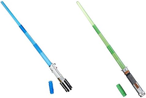 Rey - The Force Awakens and Luke Skywalker BladeBuilder Electronic Lightsabers Bundle 2-Pack