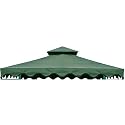 DC America GOT660-GG 10 x10 Gazebo Top- Two Tier- Green with Green Trim