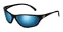 Bolle Venom Sunglasses, Shiny Black with Pol Blue Lens