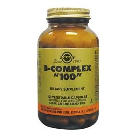 Solgar Formula Vitamin B-Complex "100" Vegetable Capsules - 100 Vegicaps