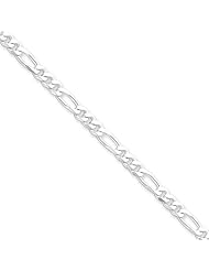 Sterling Silver 18in 4.25mm Figaro Necklace Chain. Metal Wt- 14.97g