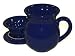 Chantal Ceramic 15-Ounce Tea Mug with Infuser, Glossy Indigo Blue