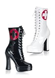Nurse/Candystriper 5 Inch Chunky Heel Boot.