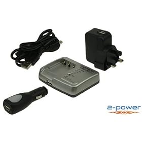 Nikon CoolPix 4200, 2-Power Camera Battery Charger / USB Power Supply (UK Plug)