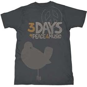 Woodstock 'Three Days' charcoal t-shirt