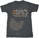 Woodstock 'Three Days' charcoal t-shirt