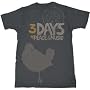 Woodstock 'Three Days' charcoal t-shirt