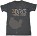 Woodstock 'Three Days' charcoal t-shirt