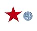 Playfully Ever After 1.5 Inch Felt Star Stickers (Red, White, and Blue Set)