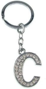 Letter C Keychain (Diamante)
