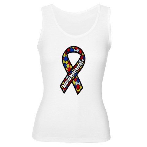 AUTISM AWARENESS RIBBON Women's Tank Top