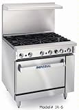 36 Gas Range 2 Burners W/ 24 Thermostatic Griddle & Oven IR-2-G24T