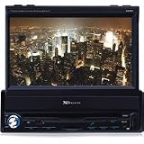 XO Vision X404BT 7 Motorized TFT-LCD Touchscreen Monitor with DVD, DivX, DVD-R, CD, MP3 Payer, BUILT-IN Bluetooth Hands-Free Technology, Remote and Front USB and SD Inputs