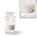 Pink Stamp 5.5 Inch High Decorated Small Apothecary Jar