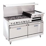 Imperial Gas Restaurant Range - 60 6 Burner W/24 Raised Griddle