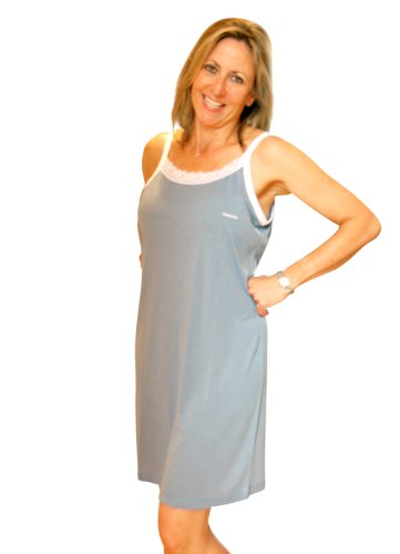 WICKING JENNIFER NIGHTGOWN FOR NIGHT SWEATS AND HOT FLASHES- (S-3X) (12-14, Black)