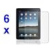 6 Pack Screen Protector For New Apple iPad 4, Apple iPad 3, Apple iPad 2 Tablet Includes Microfibre Cleaning Cloth And Application Card