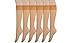 Women's 6 Pack Silky Sheer Knee High trouser socks reinforced toe